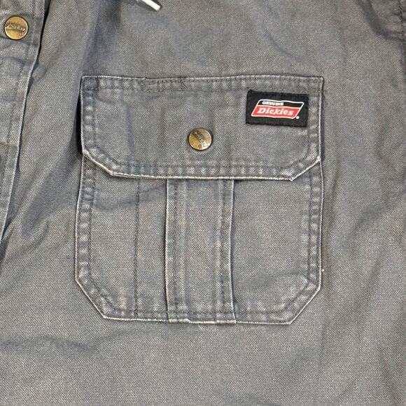 Vintage Dickies Jacket Chore Barn Coat Canvas Quilted Work Jacket Gray Size 3XL - Picture 6 of 11